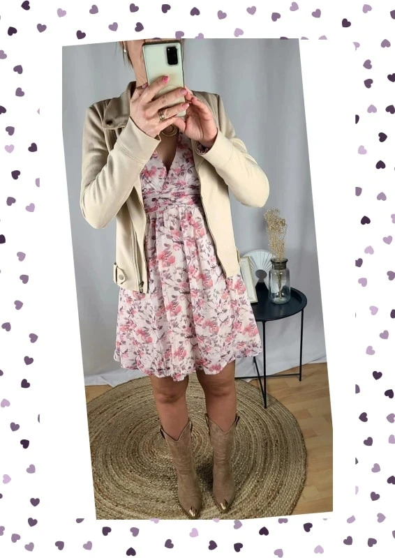 Vestido con flores – Forro y cintura elástica – Nueva - Varias tallas disponibles – photo 6
